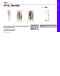 Thumbnail of document Data Sheet - Portable Wind Meter